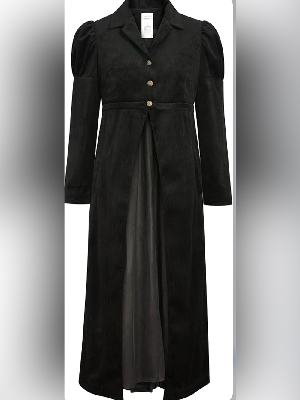 Corduroy Regency Spencer Convertible Long Coat Chic Star X Historical Emporium